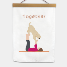 TOGETHER fabric poster